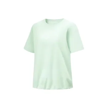 LiNing Drop Shoulder Sleeve T Shirt Women's Ice Cream Green