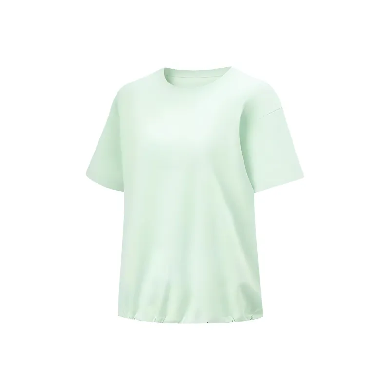LiNing Drop Shoulder Sleeve T Shirt Women's Ice Cream Green-0