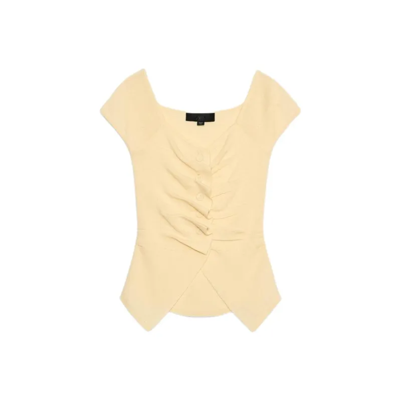 ZARA T Shirts Women's Yellow-0