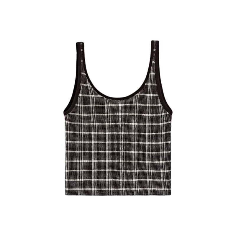 Massimo Dutti Tank Tops Women's Brown-0