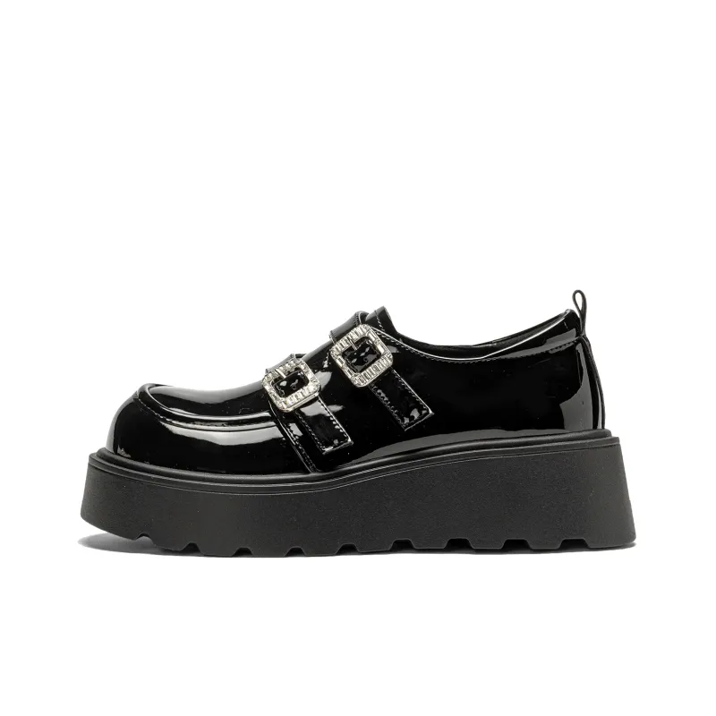 EXULL Q Loafers Women's Black/Beige-0