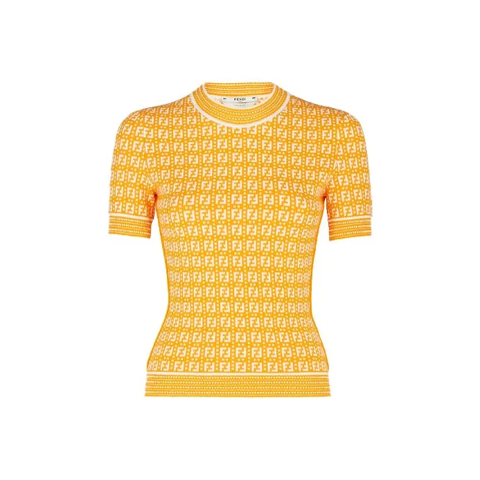 FENDI SS21 Sweater Women's Orange-0