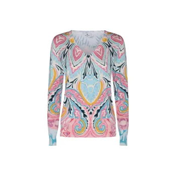 ETRO Graphic Printed Long-Sleeved Jumper