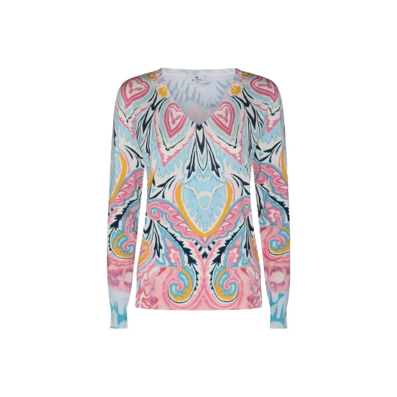 ETRO Graphic Printed Long-Sleeved Jumper-0