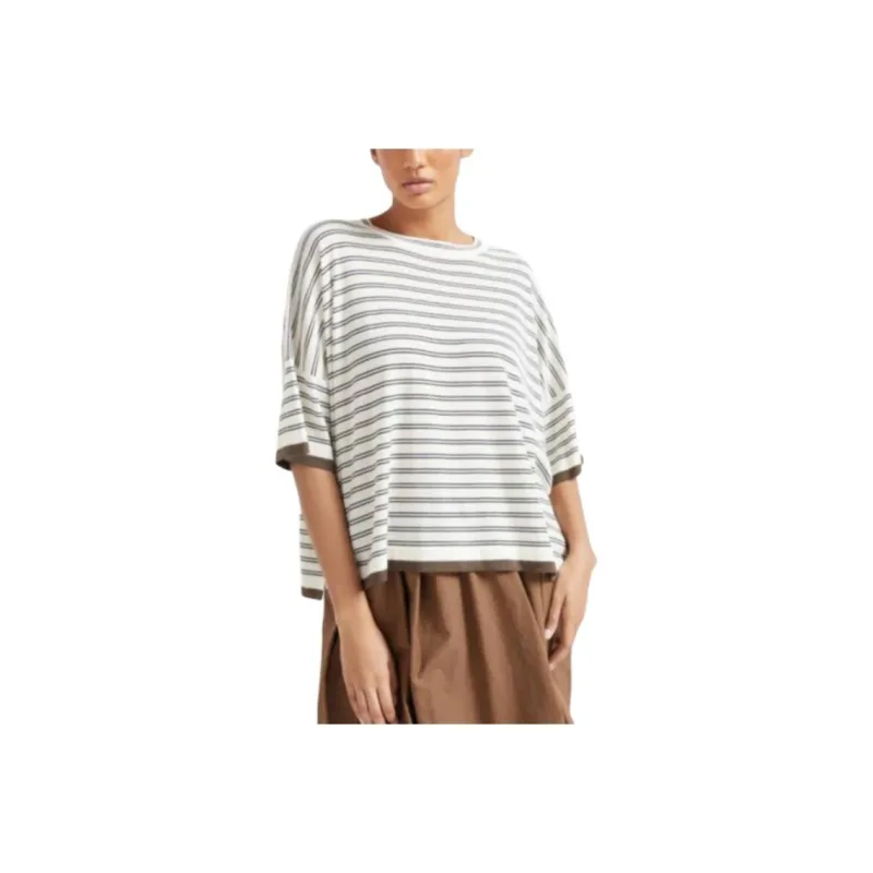 Brunello Cucinelli Striped Crewneck Jumper-0