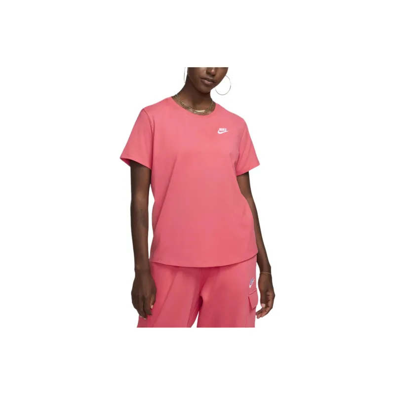 Nike Sportswear Club T Shirt Women's Purple Aster Pink-0