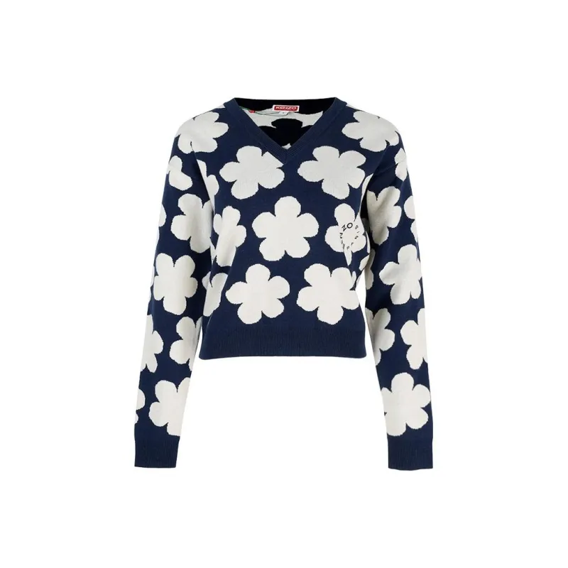 KENZO Floral-intarsia Jumper-0