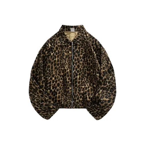 Yalu Preferred Jackets & Coats Men's Leopard Print