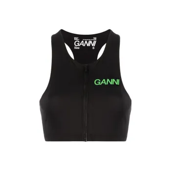 GANNI Active Strap Top 'Black'