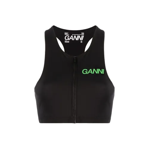GANNI Active Strap Top 'Black'