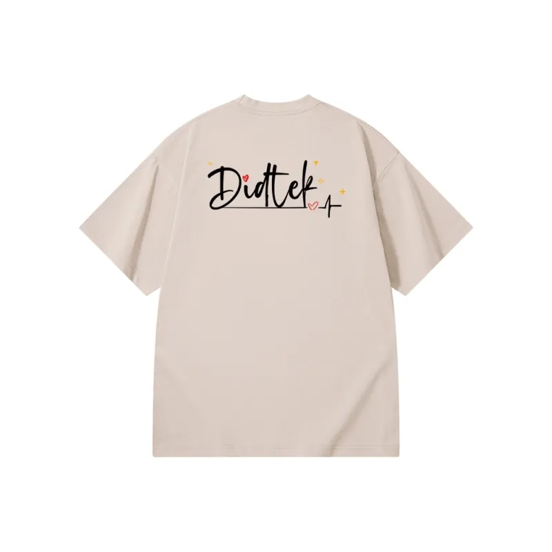 DIDTEK Drop Shoulder Sleeve Short Sleeved T Shirts Unisex-9