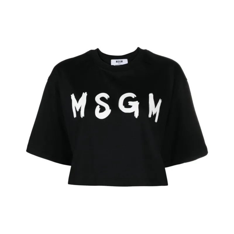 MSGM Regular T Shirt Women's Black-0
