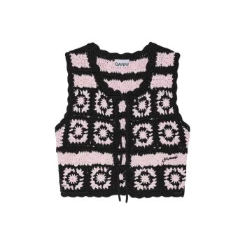 GANNI Floral motif Top