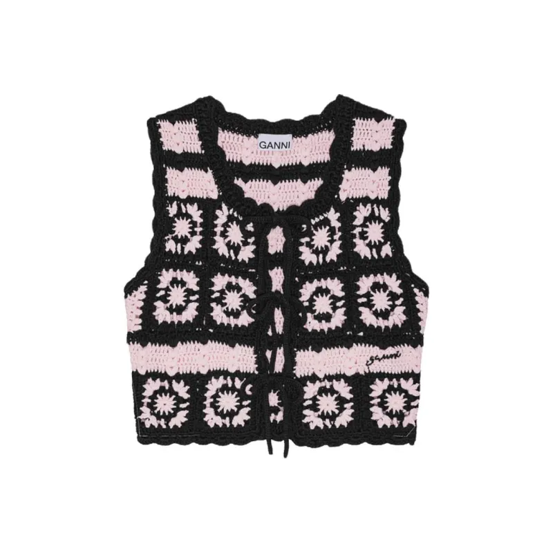 GANNI Floral motif Top-0