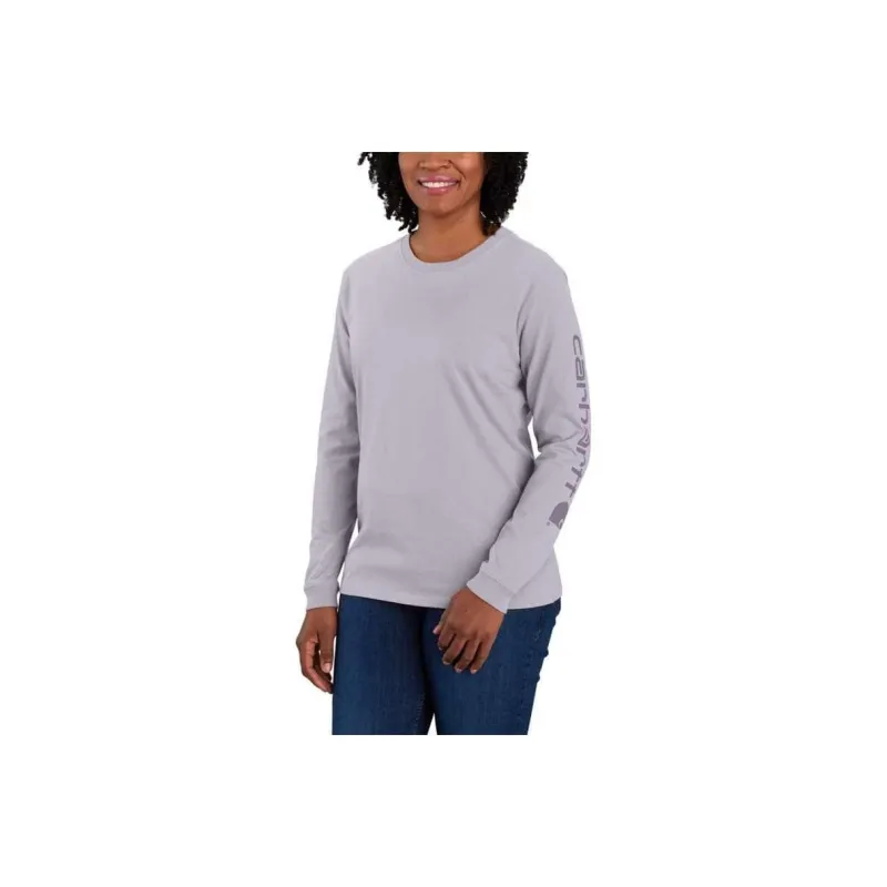 Carhartt LOOSE FIT HEAVYWEIGHT LONG SLEEVE LOGO SLEEVE GRAPHIC T Shirt Women's-11