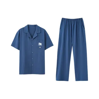 FENTENGCARE Pajama Set Men's Royal Blue