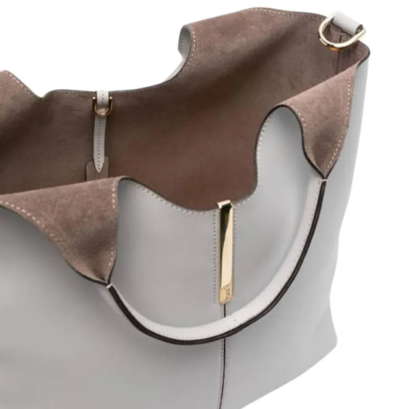 TOD'S Logo Engraved Small Shopper Bag-3