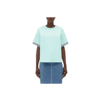 Bottega Veneta SS24 T Shirt Women's Light Green Turquoise Stone Color