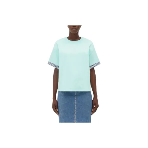 Bottega Veneta SS24 T Shirt Women's Light Green Turquoise Stone Color