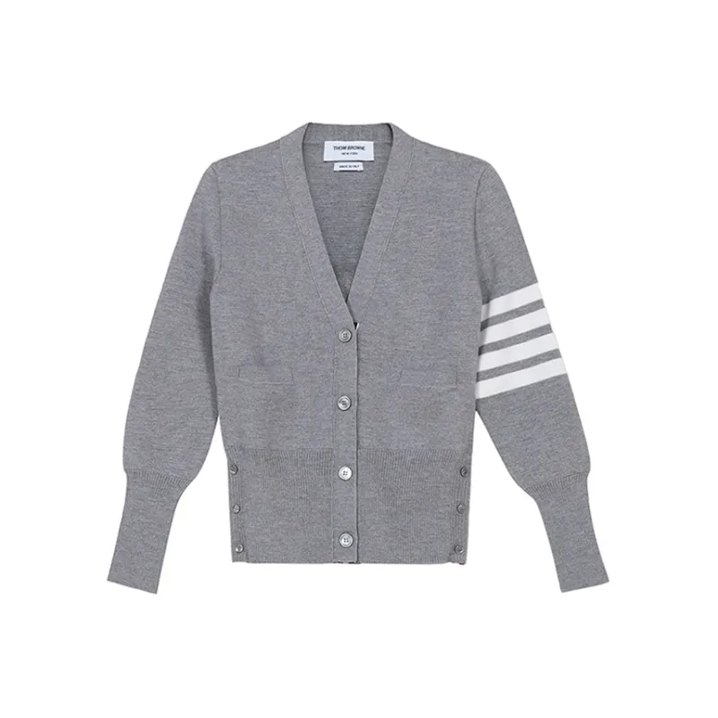 THOM BROWNE 4 Bar Milano Stitch Buttoned Cardigan-0