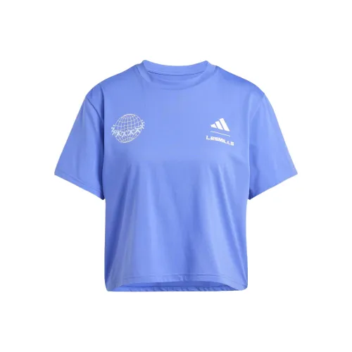 Adidas LES MILLSClimacool Regular T Shirt Women's Half Cobalt Blue