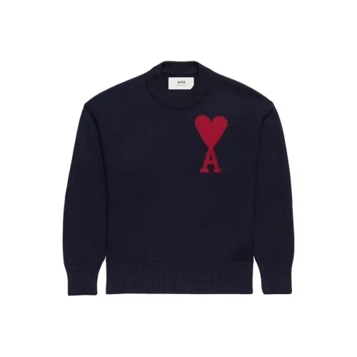 AMIPARIS Paris Ami De Coeur Intarsia Knit Jumper