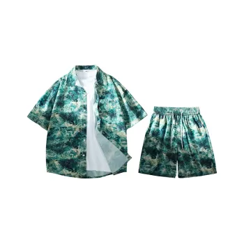 GSUE Shirt Matching Set Summer Unisex Sri Lanka Green