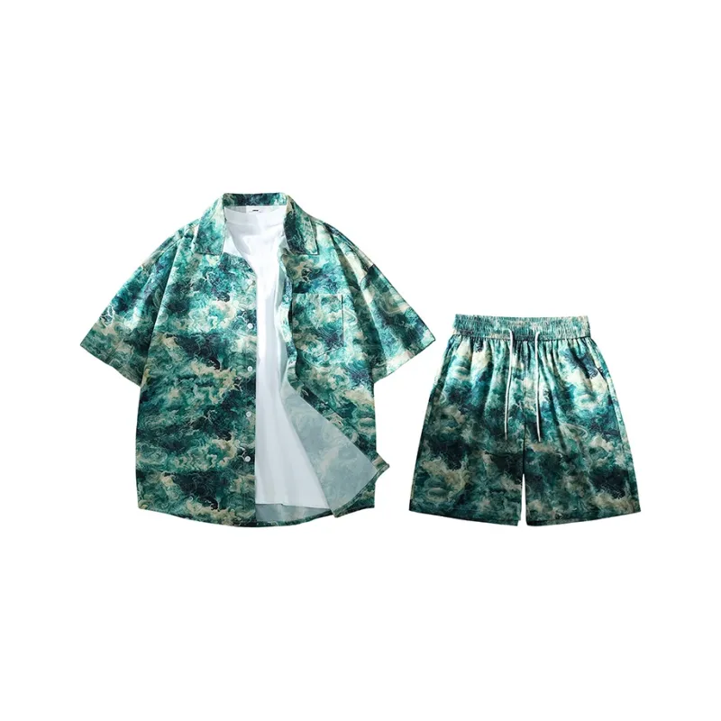 GSUE Shirt Matching Set Summer Unisex Sri Lanka Green-0