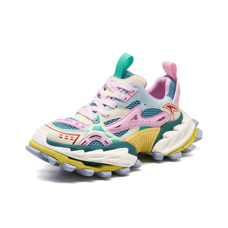 LEECAT STUDIO Slip Resistant, Abrasion Resistant, Breathable Low Top Chunky Sneakers Women's-9