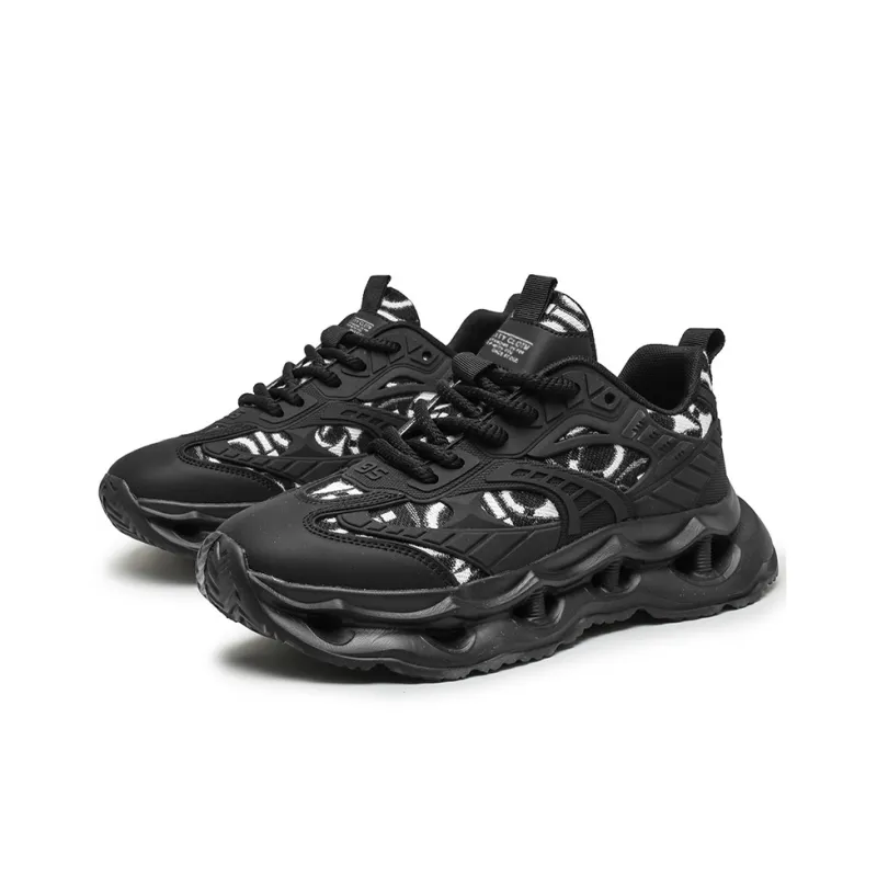 OFFER AITR Cushioning Coverage Height Increase Low Top Chunky Sneakers Men's-3