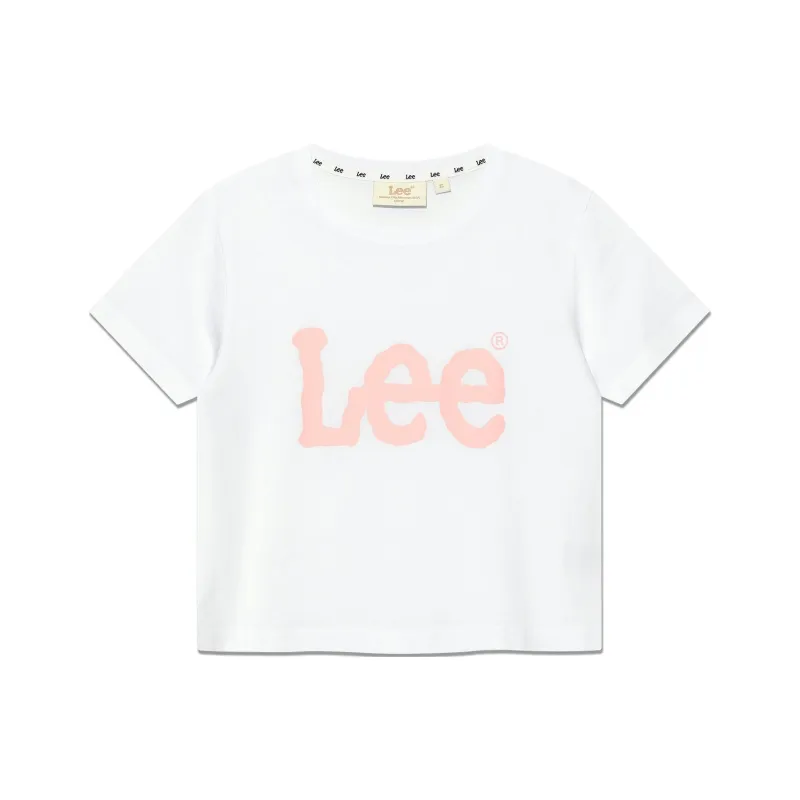 Lee T Shirts Women's Pink White-0