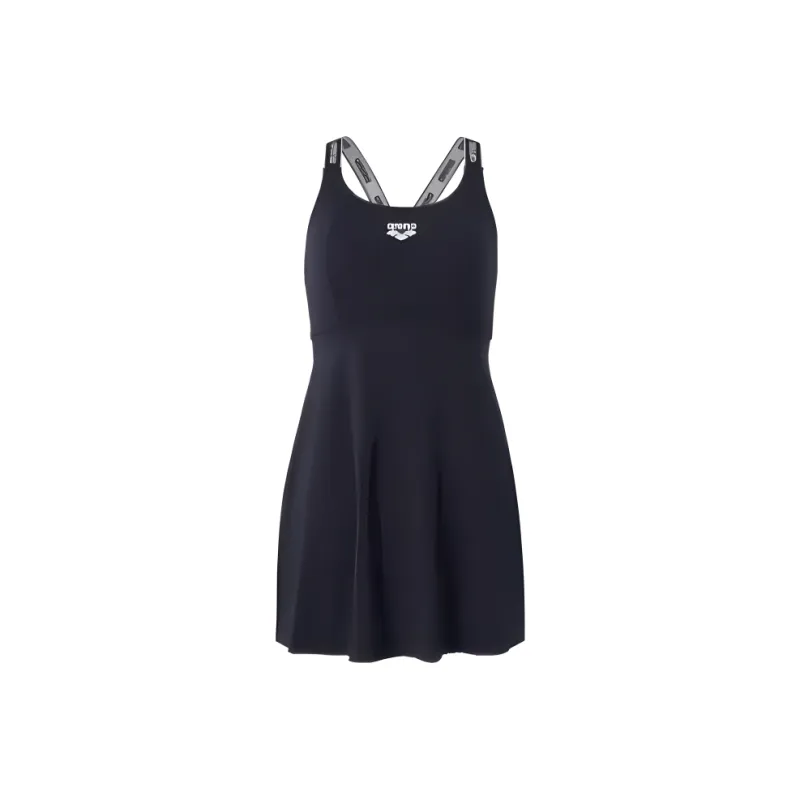 Arena SS25 Sleeveless Skirt One Piece Swimsuit Women's Black-3