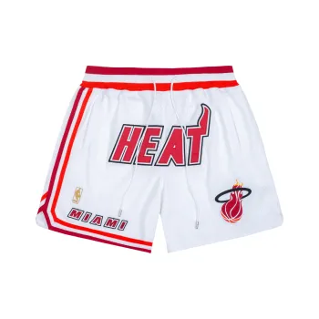 Mitchell & Ness x Just Don Basketball Shorts Miami Heat Team Unisex White