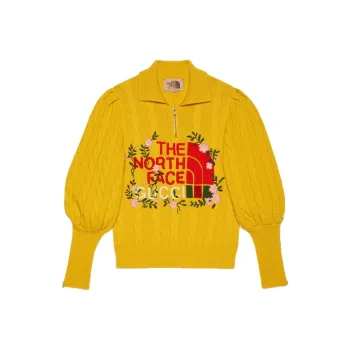 GUCCI X The North Face Polo Sweater Yellow