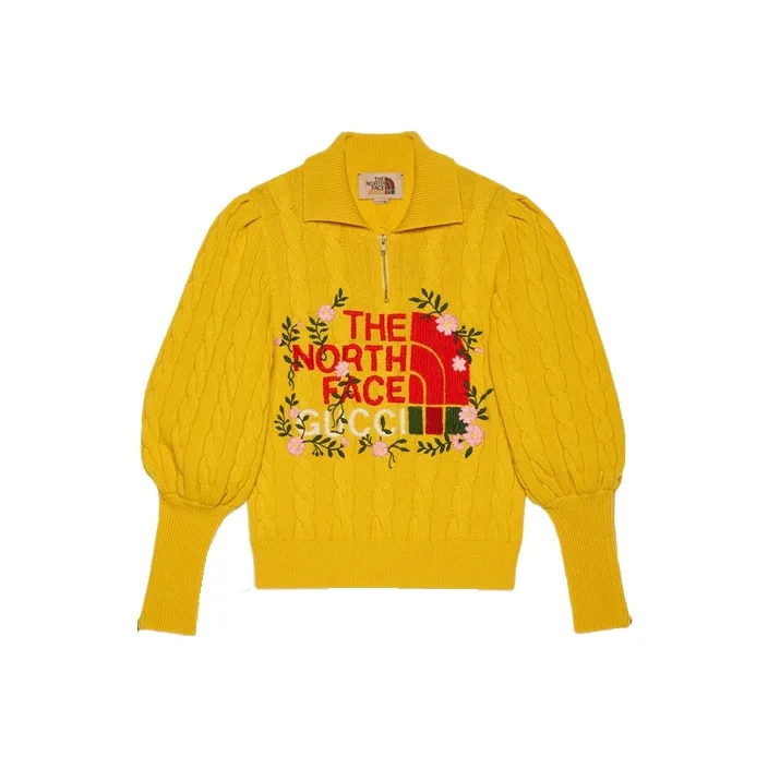GUCCI X The North Face Polo Sweater Yellow-0