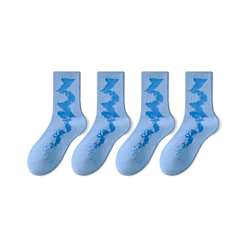 Taste The Color Knee High Socks Unisex 4 Pack-8