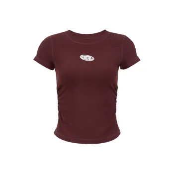ONLY T Shirt Women's E17 Tea Brown Wine