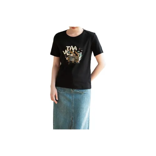 ORIGIN Regular Short Sleeved T Shirts Women's Black