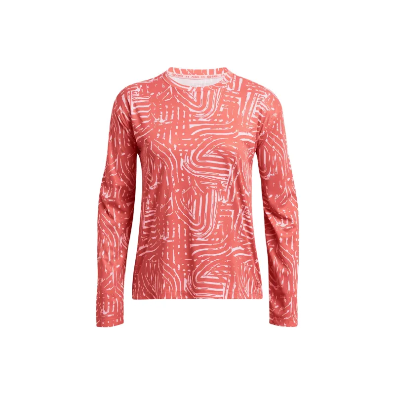 Under Armour UA Fish Pro Chill T-Shirt Women's Orange Red-0