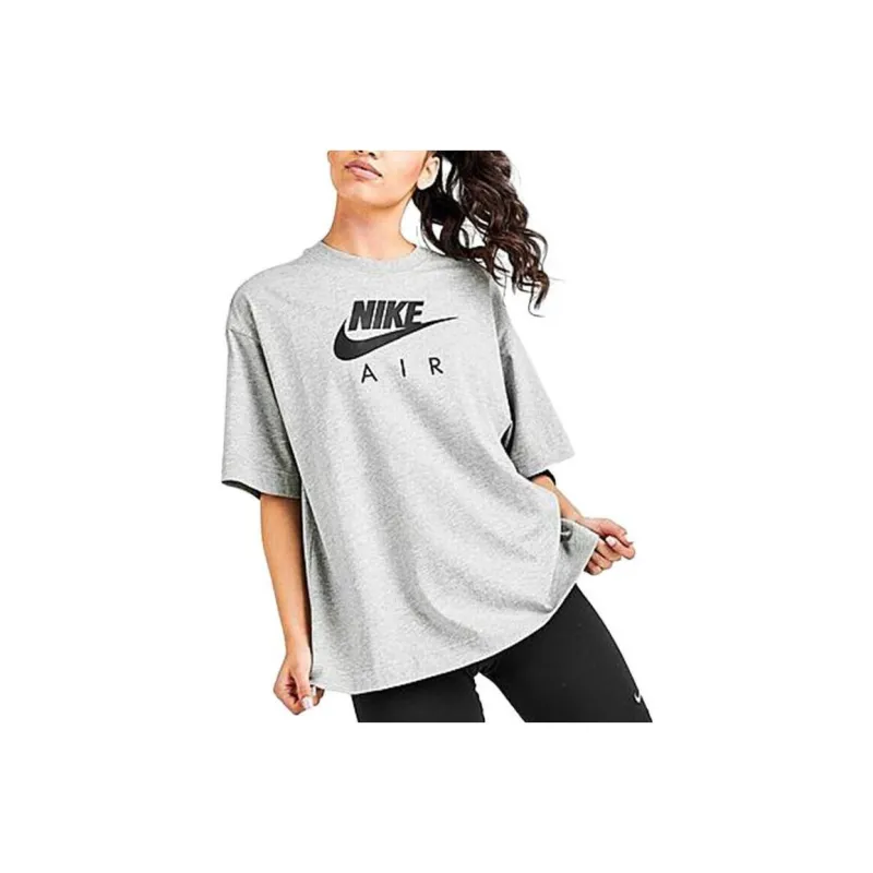 Nike Drop Shoulder Sleeve T Shirt Women's Gray-0