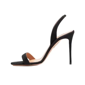 AQUAZZURA So Nude One Strap Sandals 10.5cm Women's Black