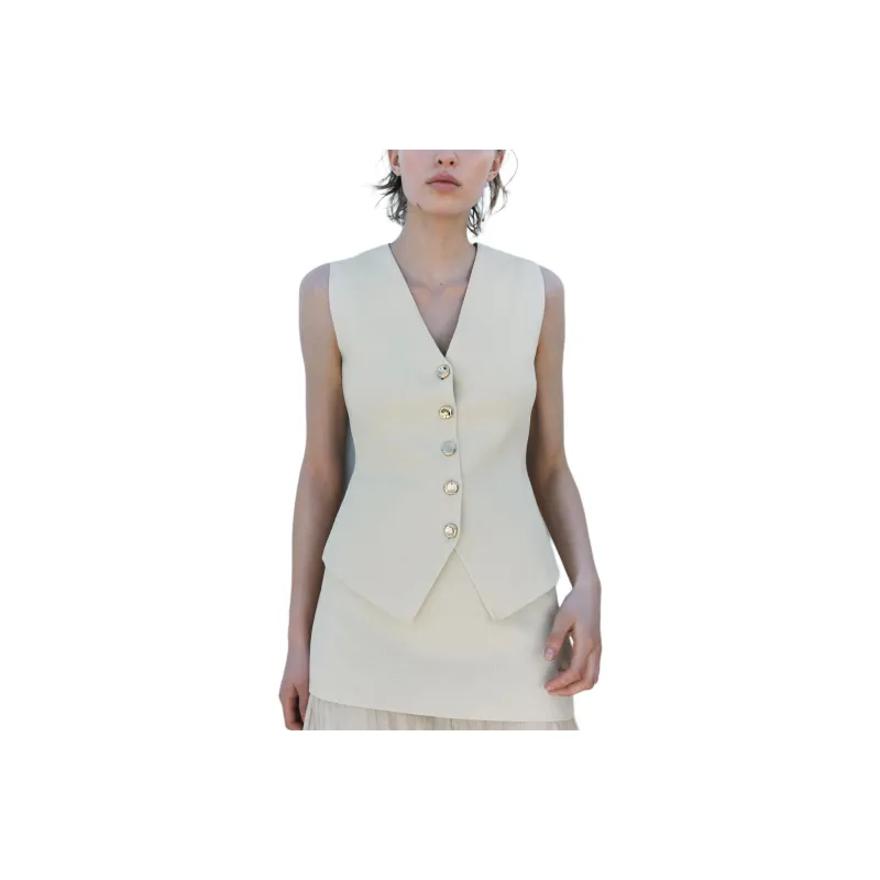 ZARA Tank Top Women's Nude Medium-0