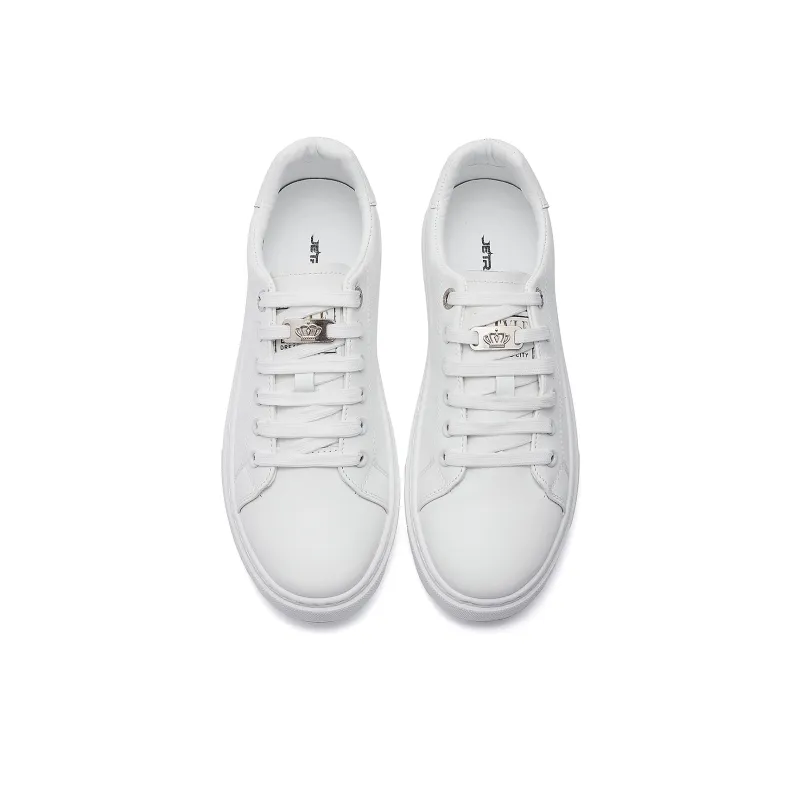 JIETEGONGYANG Lightweight And Breathable Low Top Skateboard Shoes Men's White-4
