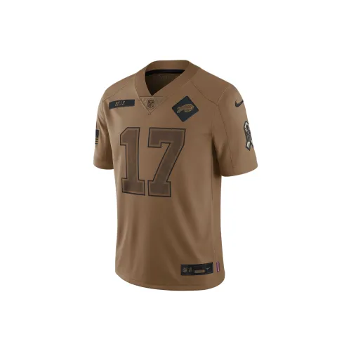 Nike Dri FIT NFL Limited Jersey Rugby Jerseys Josh Allen Buffalo Bills Men's Brown