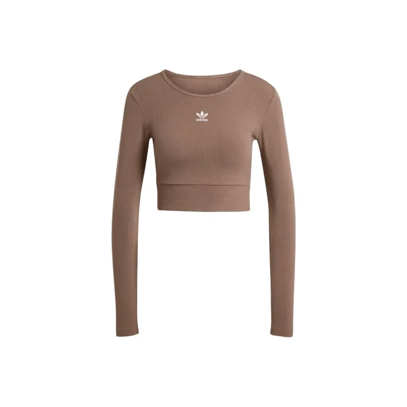Adidas Originals Essential Regular T Shirt Women's Khaki-0