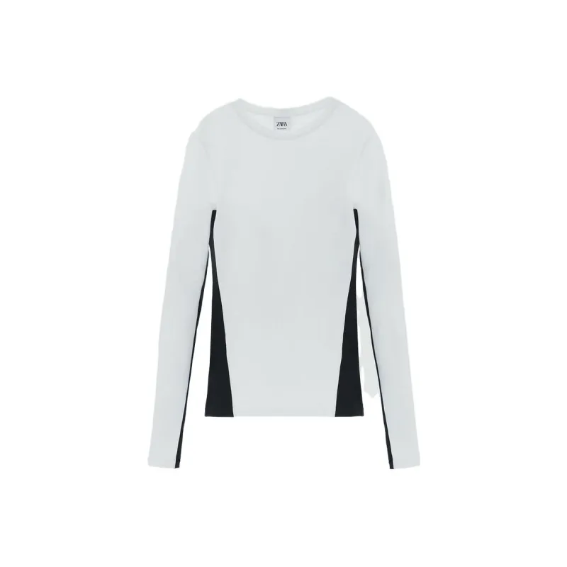 ZARA T-Shirt Women's Black/White-0