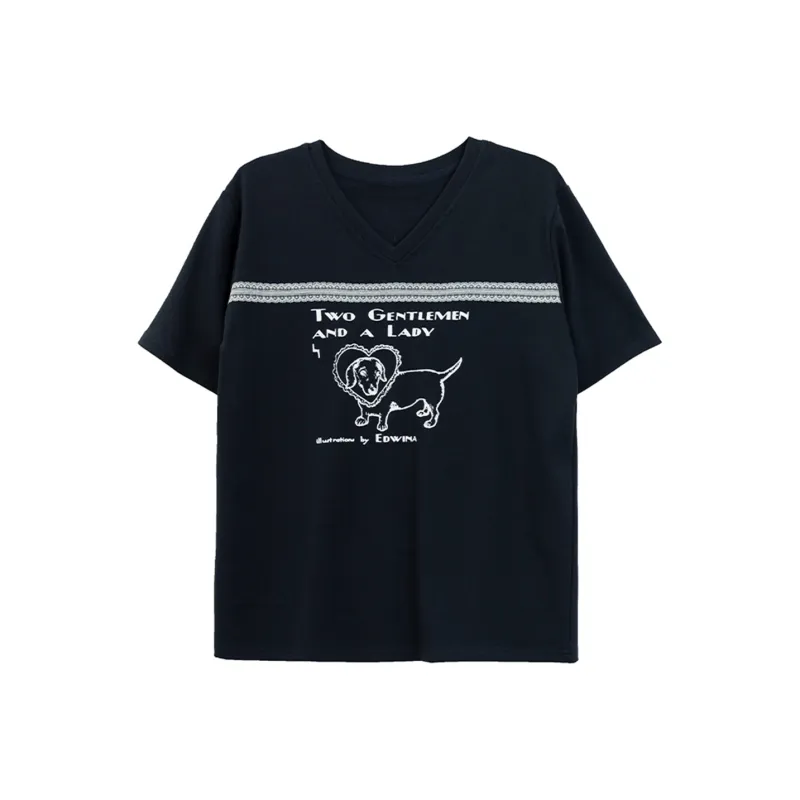 FLIM T Shirt Women's Navy Blue Includes Gift Box Set-0