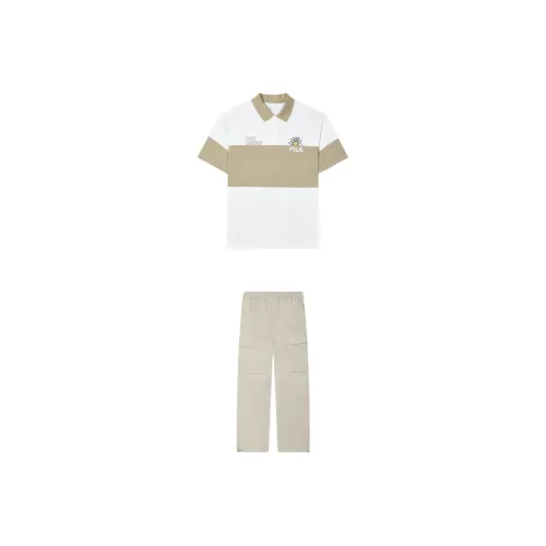 FILA Casual Sportswear Men's Cloud White+Cactus Gray Pink