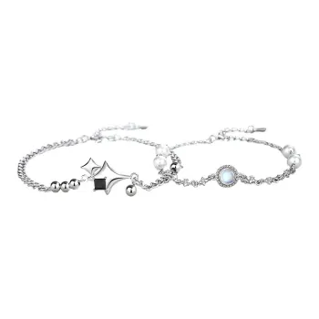 JESCAKOO S925 Silver Bracelets Unisex