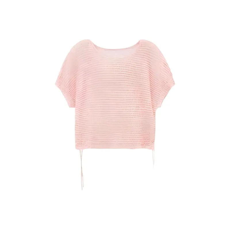 Fragment T Shirts Women's Pink-0